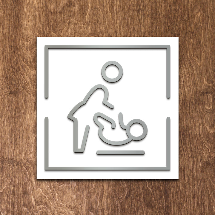 שלט לחדרי שירותים מעוצב