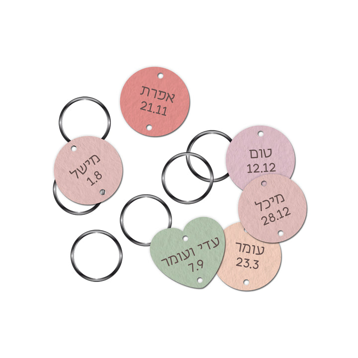 תוספת תליונים לשלט ימי הולדת - שלווה עם הדפסה על התליונים