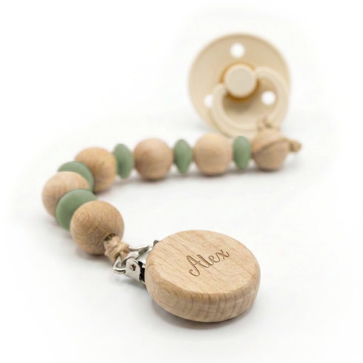 מחזיק למוצץ מעוצב + חריטה