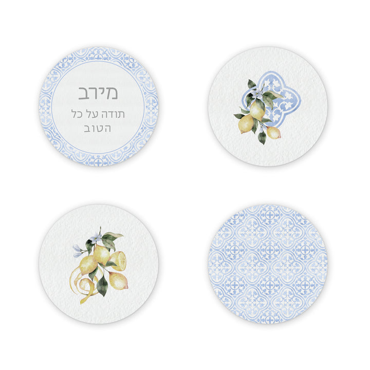 מארז 4 מגנטים בעיצוב אישי - לימונדה