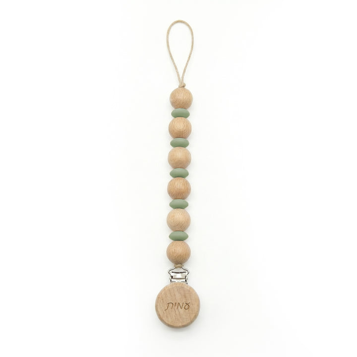 מחזיק למוצץ מעוצב + חריטה