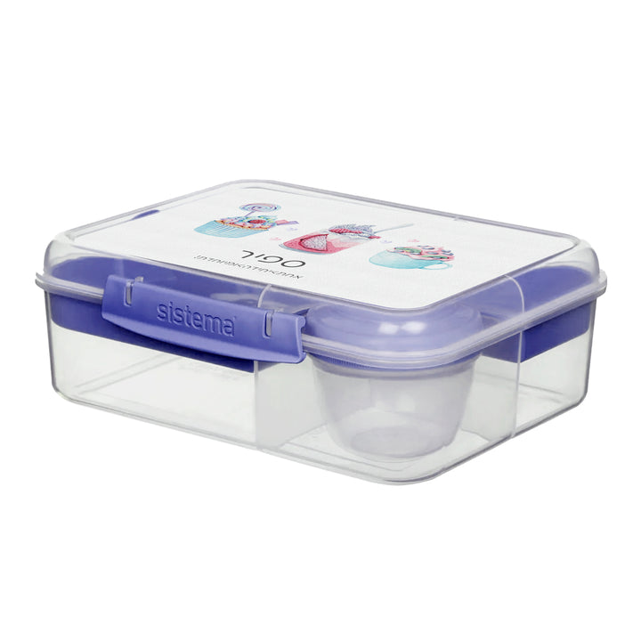 קופסת אוכל גדולה SISTEMA - אהבה מתוקה