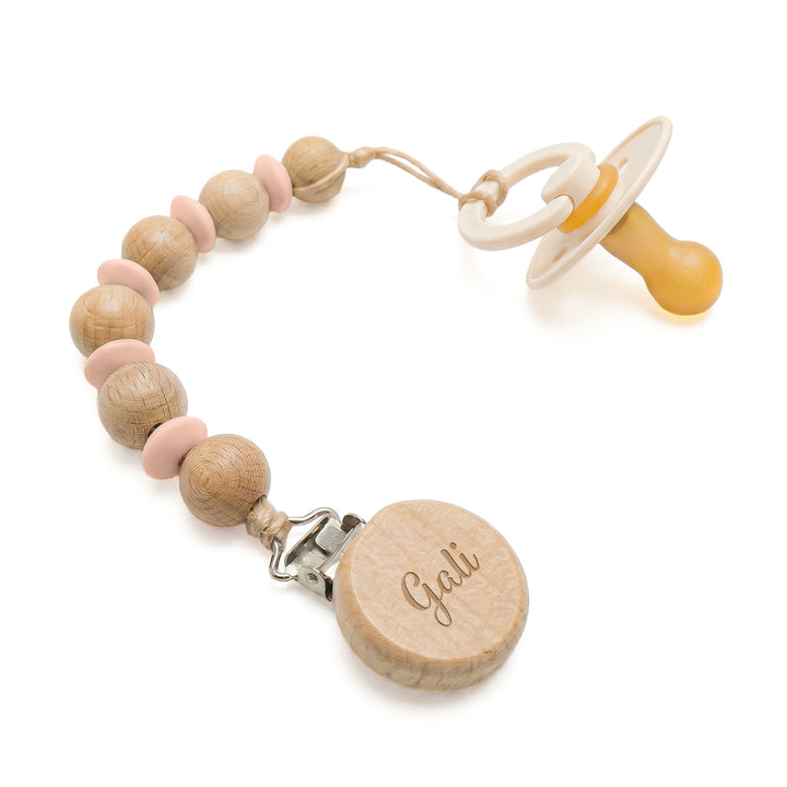 מחזיק למוצץ מעוצב + חריטה