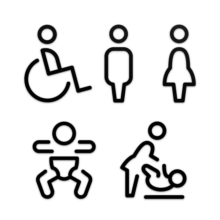 שלט לחדרי שירותים