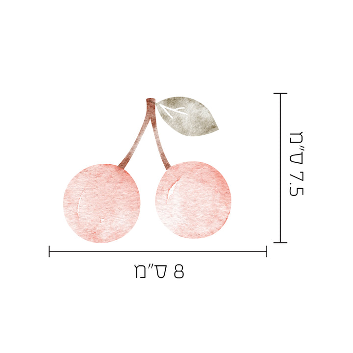 מדבקות קיר - שלווה דובדבנים