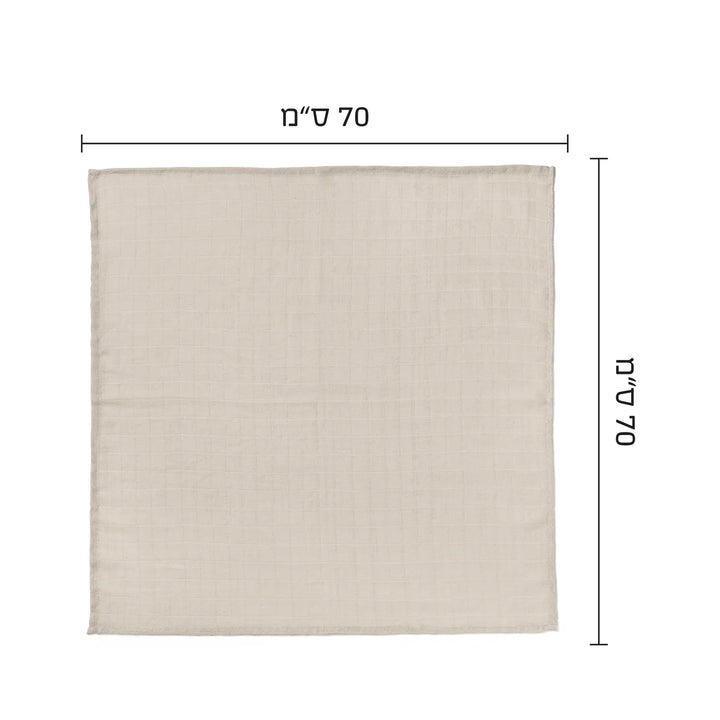 מארז מתנה ליולדת חיתול + מדבקות שם + מגנט תאריך פתיחה - שנהב בנים - מטרנה